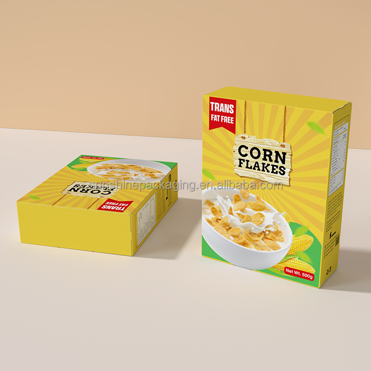 Custom Cardboard Food Packaging Cereal Nut Product Box Manufacturer Package With Logo Packaging