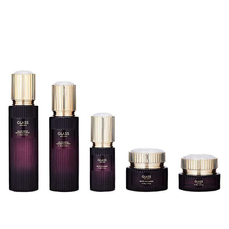 Cosmetic packaging for 40ml 100ml 120ml glass bottles with 30g and 50g eye cream bottles and face cream bottles