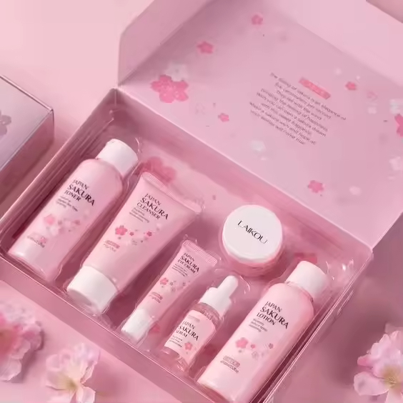 High Quality Custom Luxury Gradient Colored Paper Box Set Unique Empty Luxury Cosmetic Packaging for Blush Excellent Paper