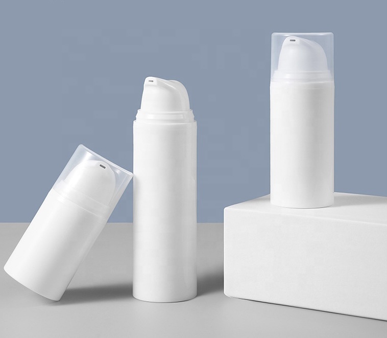 2026 Empty 5ml 10ml 15ml 30ml 50ml 100ml 150ml PP Airless Pump Bottles for Lotion Cosmetics SCREEN PRINTED OEM/ODM