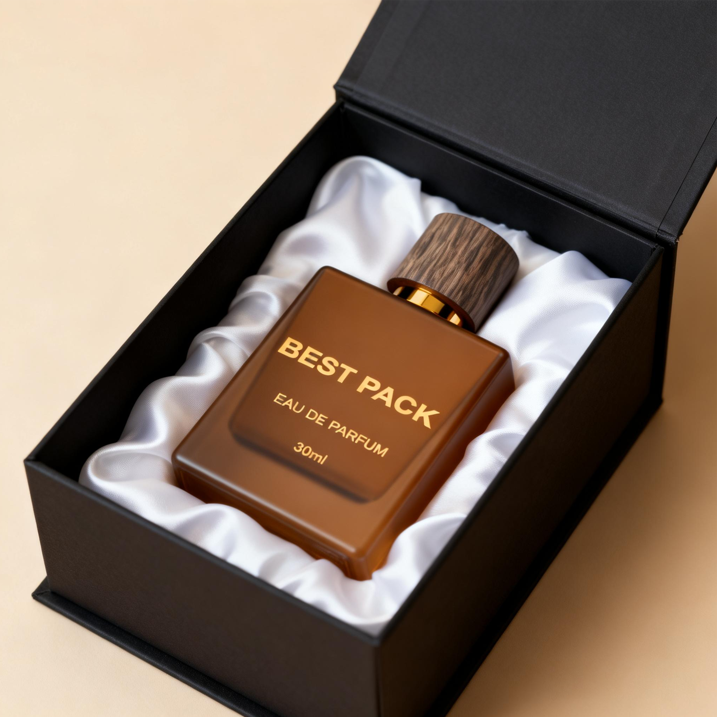 Custom Logo Square Frosted Cosmetic Packaging Glass Spray Pump Empty Luxury Perfume Bottle 30 ml 50 ml 100 ml with Box