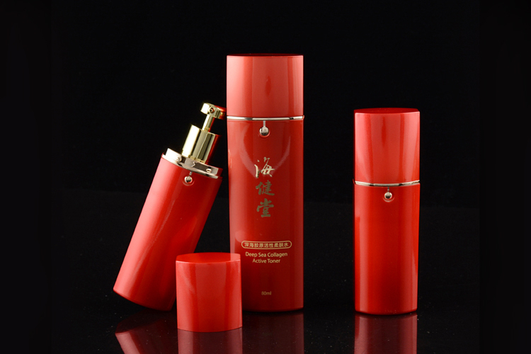 Luxury Container Packaging Cosmetic Plastic Bottle Set for Lotion