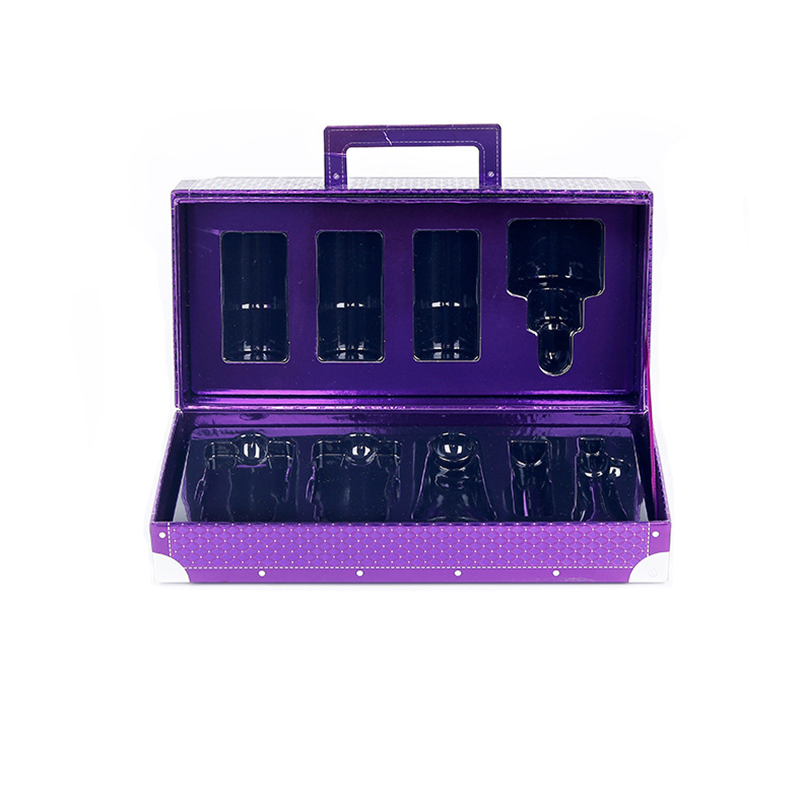 Luxury Suitcase Style Gift Box for Cosmetic Packaging with Embossing Personalized Size &amp; Color Skin Care Serum &amp; Face Cream