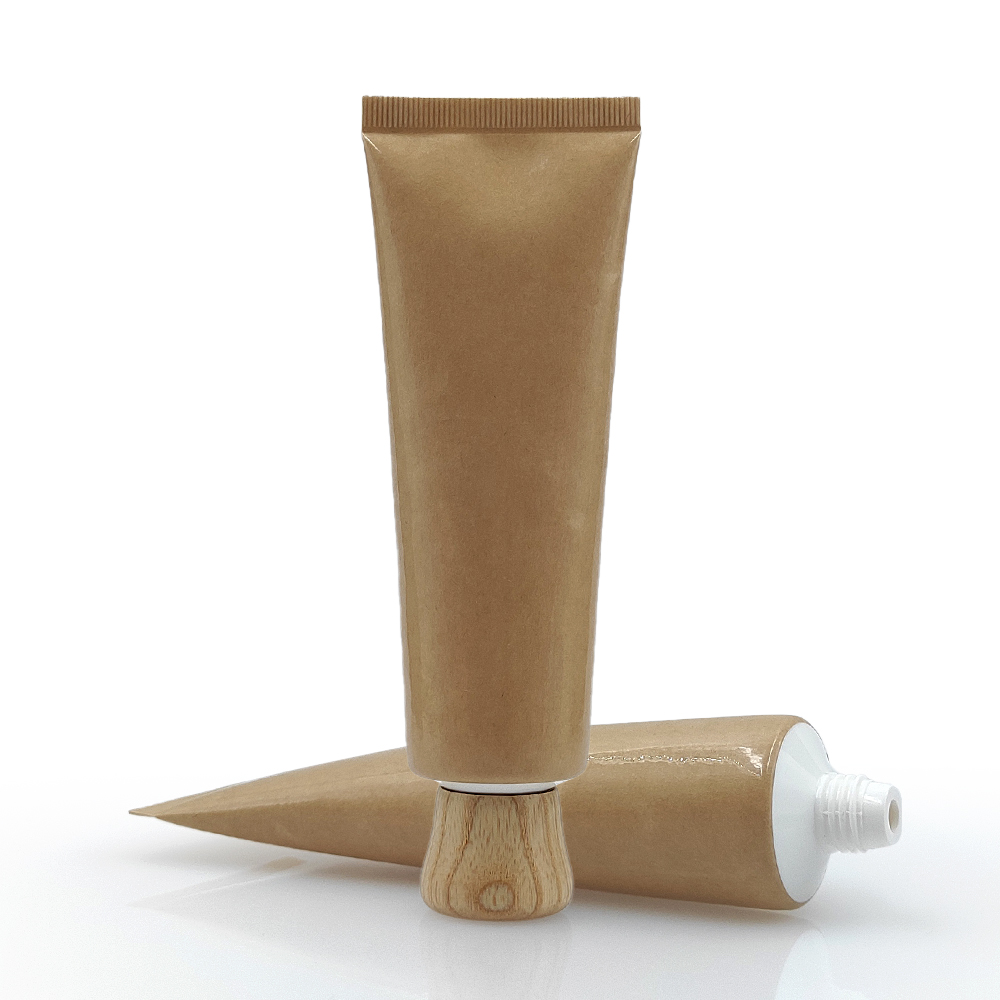 Eco Friendly Biodegradable Paper Squeeze Sunscreen Hand Cream Plastic Lotion Cosmetic Tube Packaging