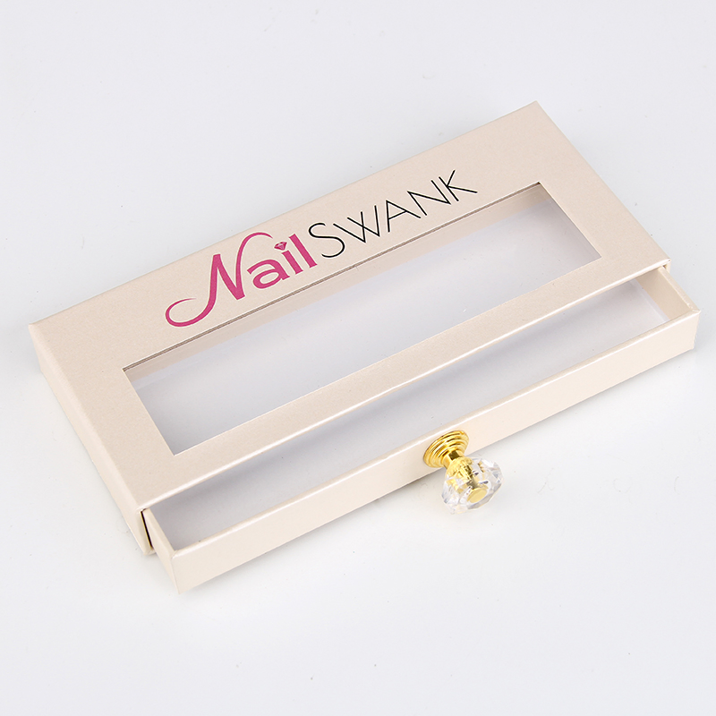 Makeup Sets Cosmetics Sliding Drawer Packaging with Clear Transparent Window