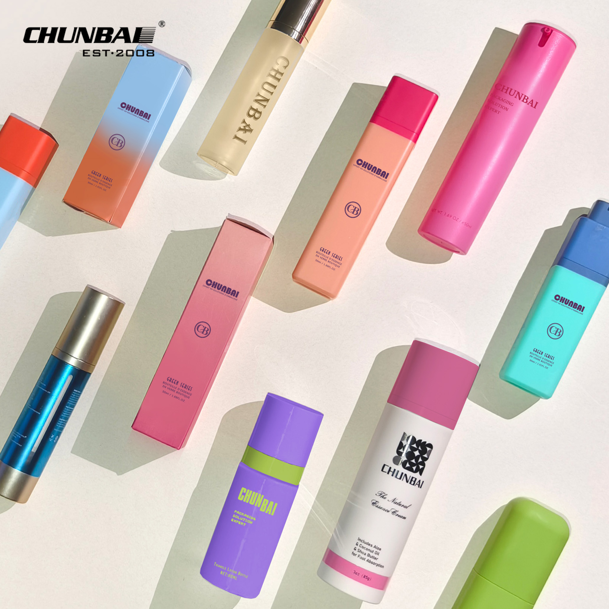 Private Label Flat Shoulder Frosted Matte Vacuum 10ml 100ml 50ml Skincare Cream Sprayer Lotion Pump Airless Pump Bottle