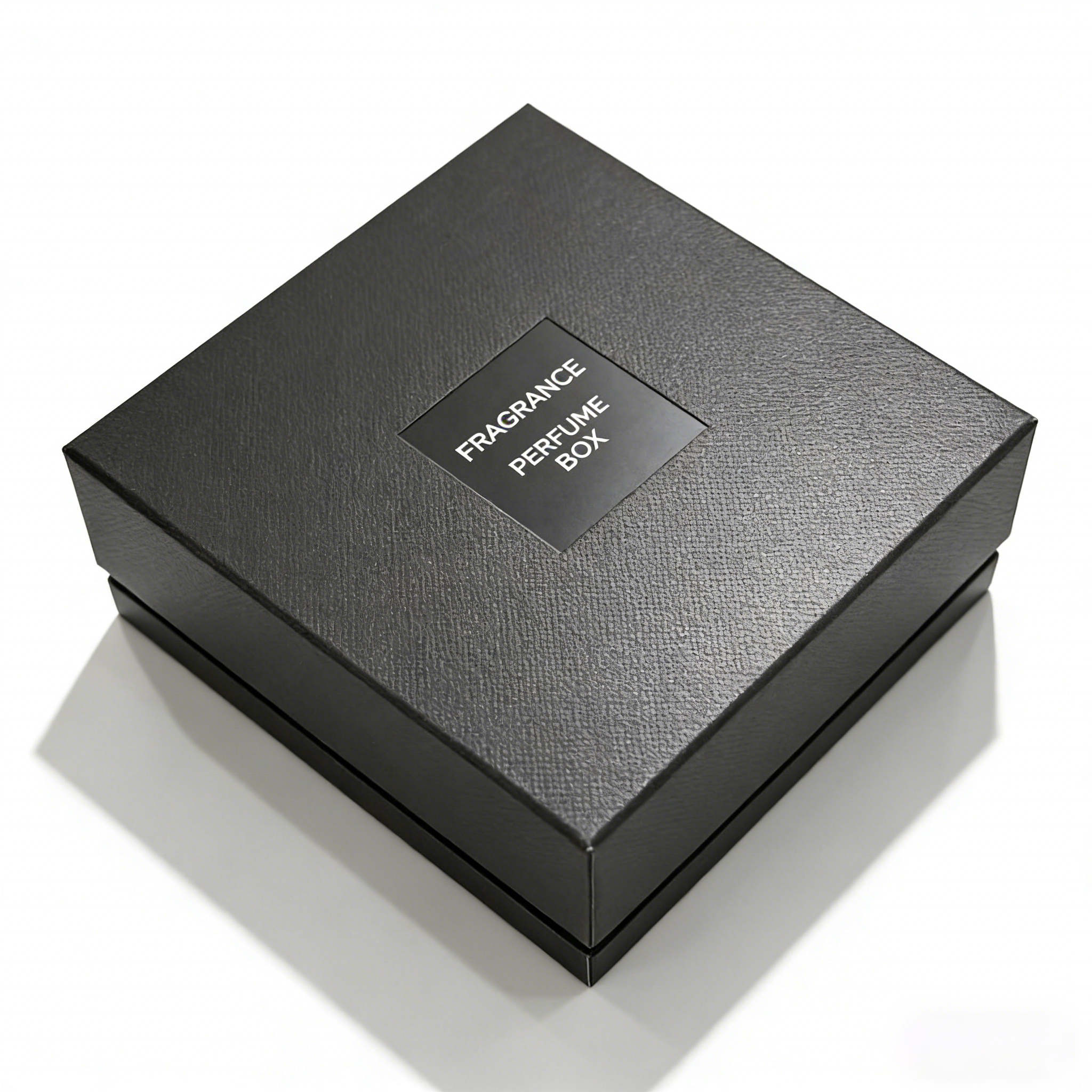 Luxury Magnetic Closure Perfume Box Black Rigid With Custom Logo Premium Fragrance Packaging For 50ml Bottle Wholesale OEM