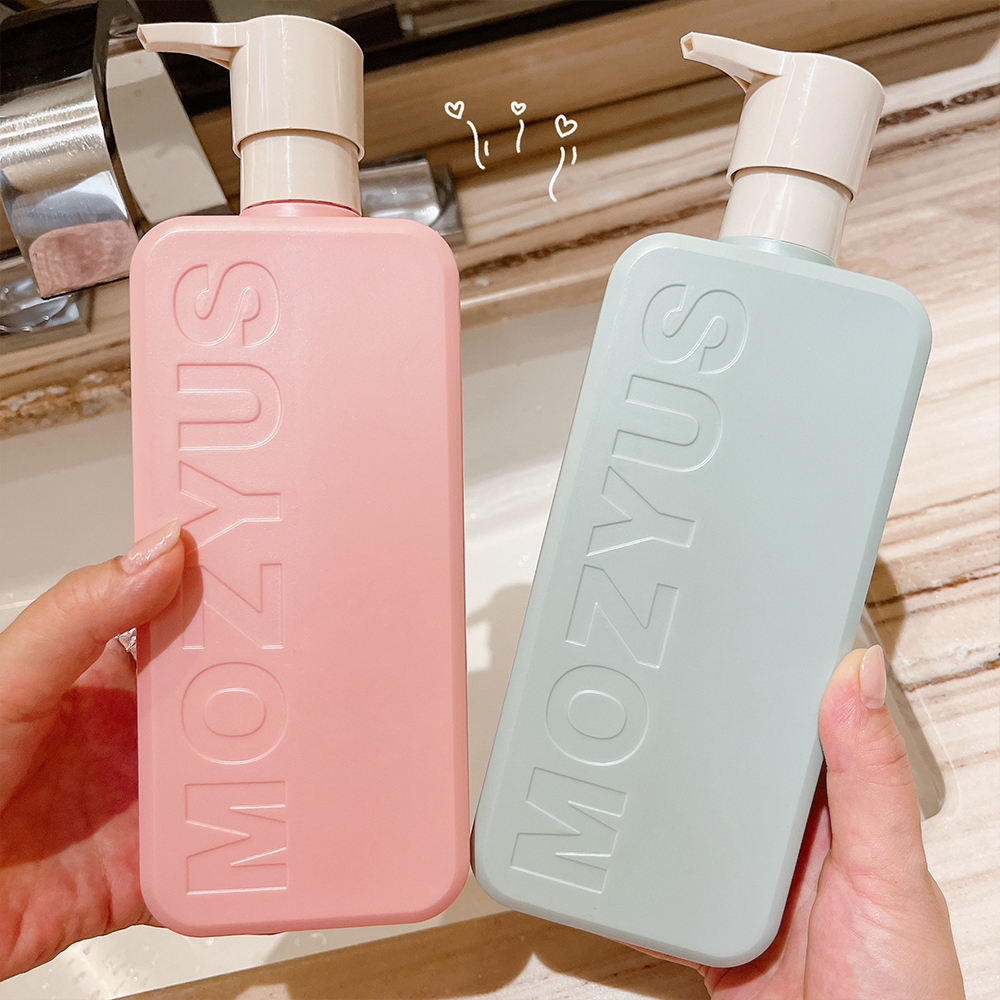 Wholesale Luxury Plastic Pump Bottle for Shampoo Conditioner Showers Gel Lotion 350ml 800ml Cosmetic Packaging PE White OEM
