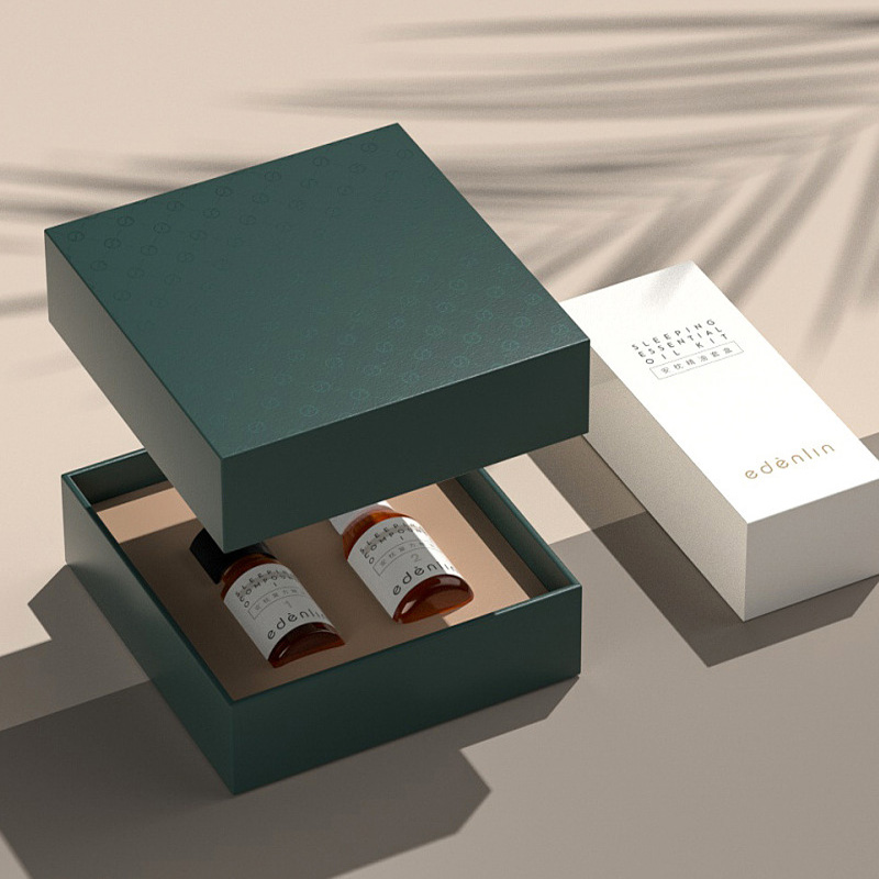 Wholesale Cardboard Magnetic Cosmetic Bottle Luxury Packaging Gift Box Set Custom Paper Cosmetic Storage Box