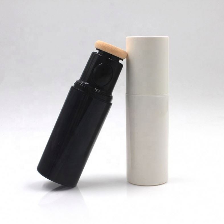 Plastic Concealer Packaging 45ml Airless Type Plastic Liquid Foundation Bottle With Sponge