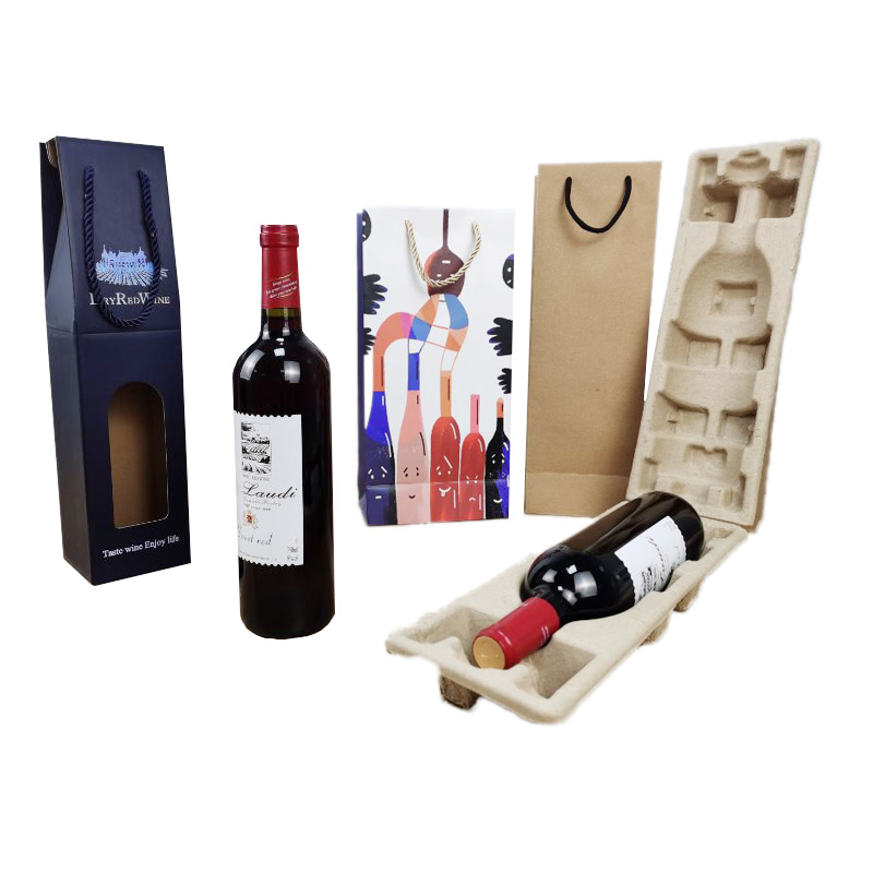 Eco-Friendly Wine Bottle Packaging Tray for Sustainable Shipping