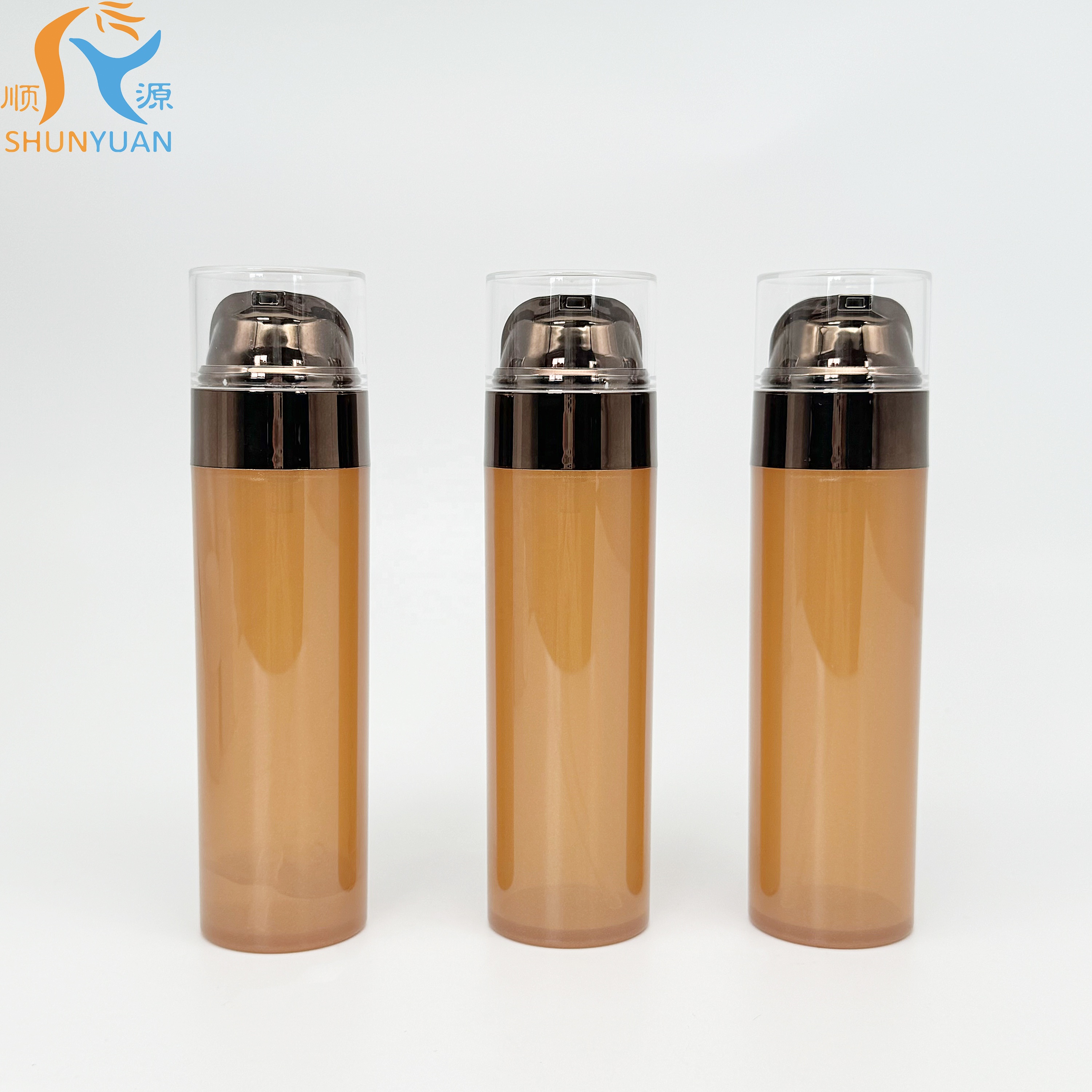 125ml Skincare Packaging 125ml Brown Luxury Makeup Bottle Skincare Packaging Set