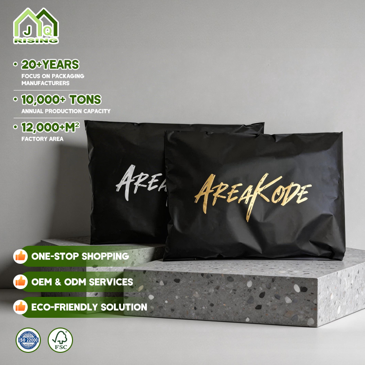 Factories Custom OEM Poly Mailers Mailing Bags With Logo Shipping for Clothing Colored 100% Biodegradable Packaging Bag
