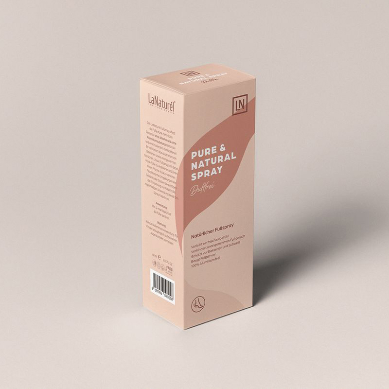 Premium Custom Cosmetic Packaging Boxes Gold Foil Stamping Embossed Printing for Spray Personal Care