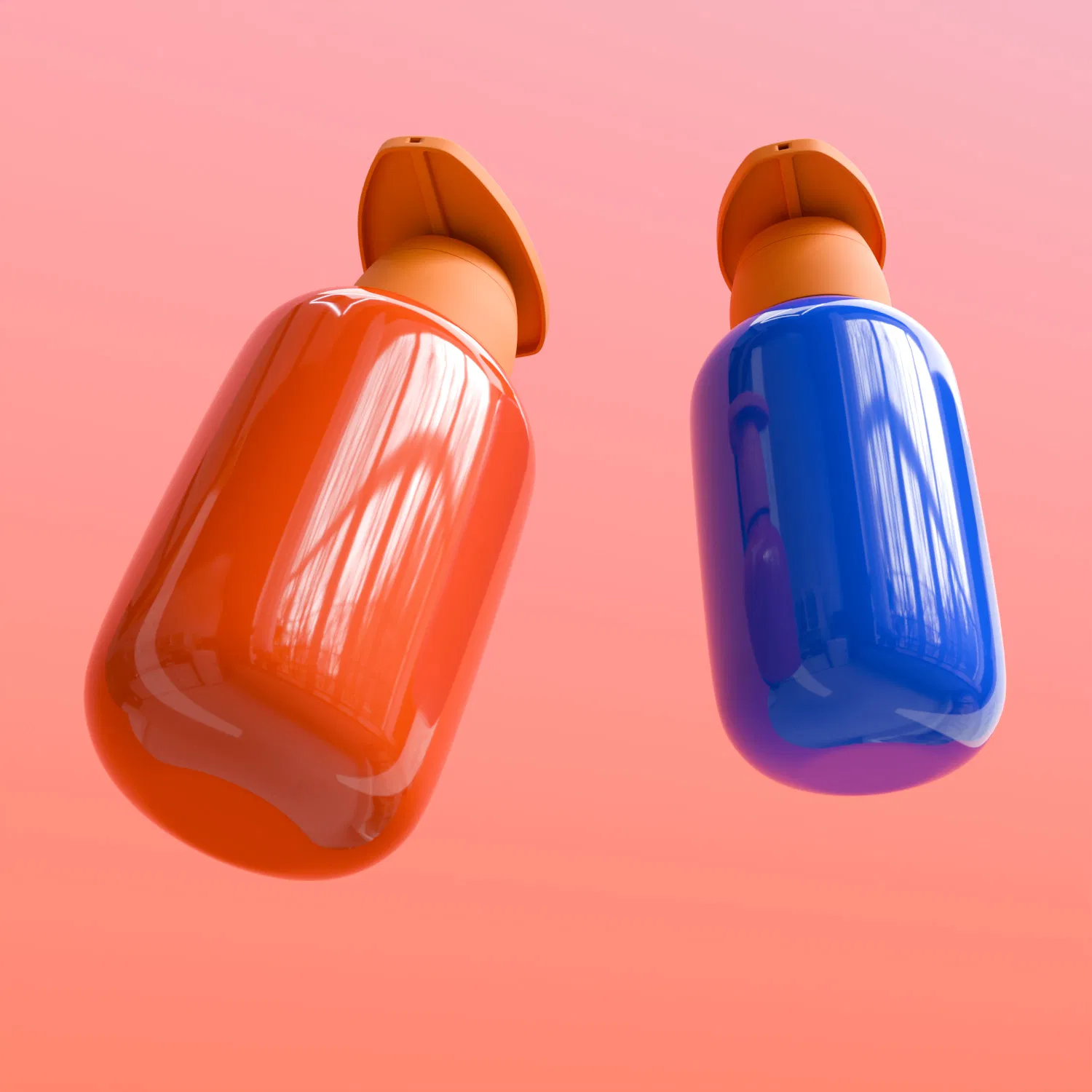 400ml Oval Lotion Bottle Suitable for Hand Sanitizer and Travel-Size Shampoo.