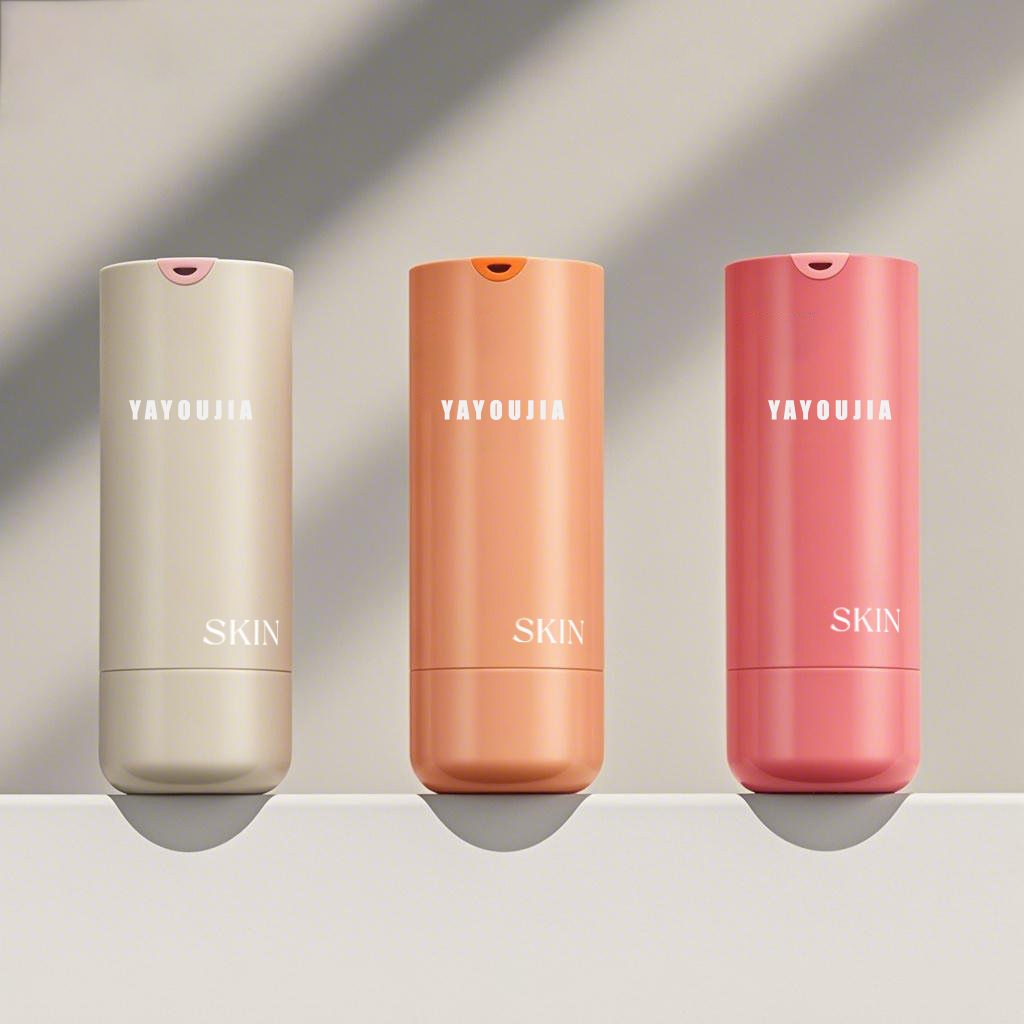 High Quality 1OZ Airless Twist Bottle Fancy Plastic Lotion Pump Bottle Double Wall Airless Packaging Refillable Cosmetic Bottles
