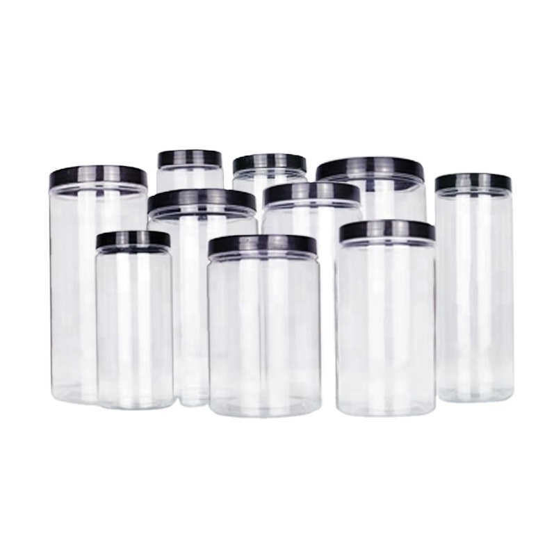 clear plastic pet jar plastic container packaging transparent food packaging