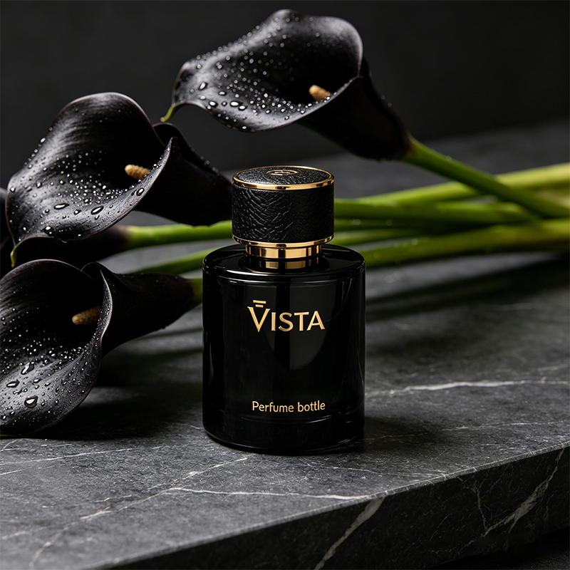 Custom Label 30 Ml 50 Ml 100 Ml Empty Luxury Black Cosmetic Packaging Glass Spray Perfume Bottle With Box