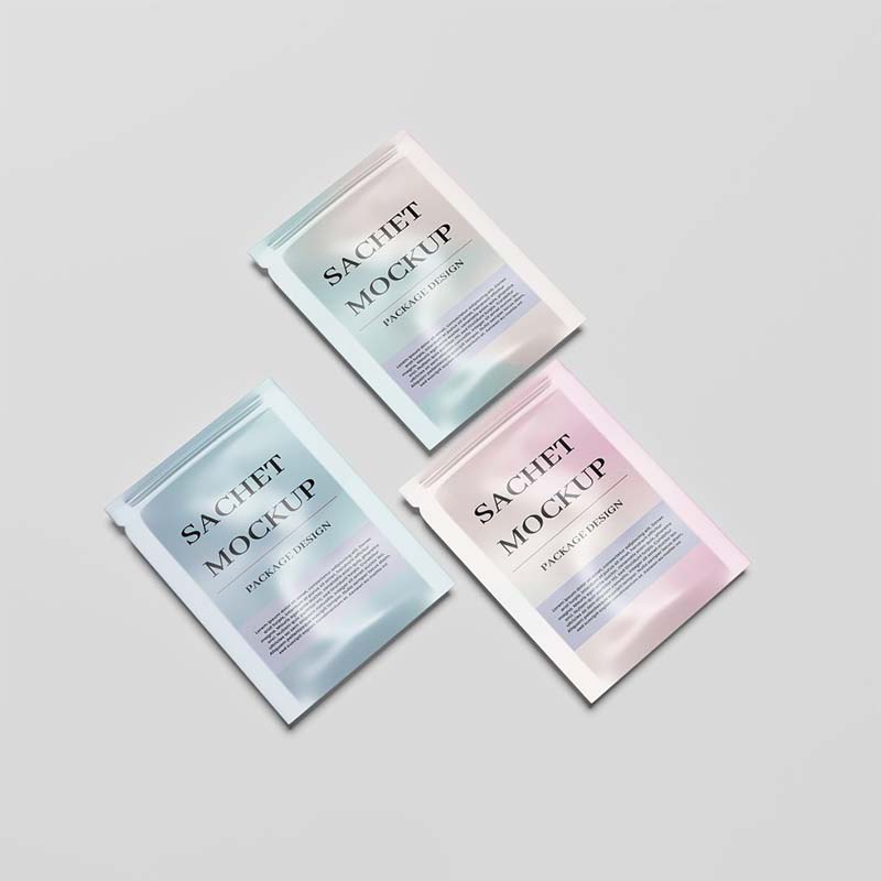 Customized 15ml Facial Mask Sachet Stand-Up Zipper Bag Aluminum Foil Cosmetic Packaging Small Pouch with Customized Design