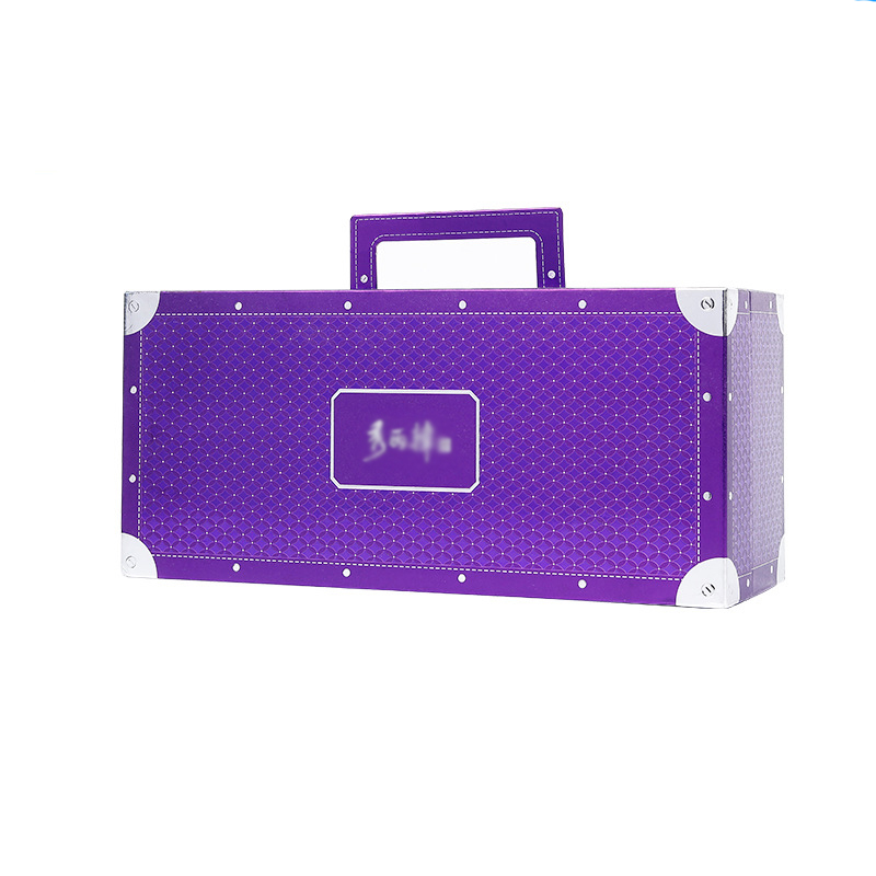 Luxury Suitcase Style Gift Box for Cosmetic Packaging with Embossing Personalized Size &amp; Color Skin Care Serum &amp; Face Cream
