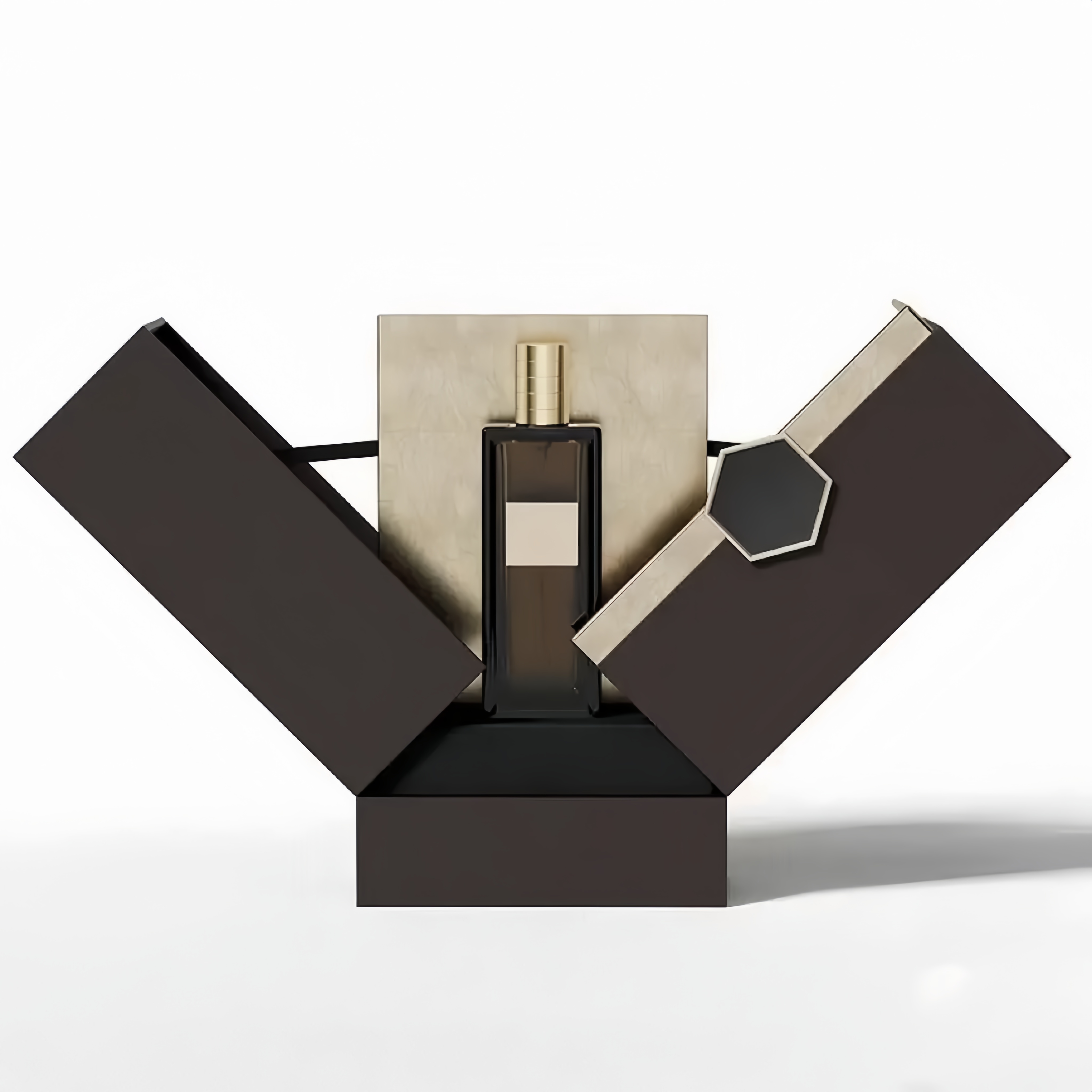 Luxury Customized Corrugated Board Gift Boxes Magnetic Perfume &amp; Essential Oil Packaging for Cosmetics Embossed Printing