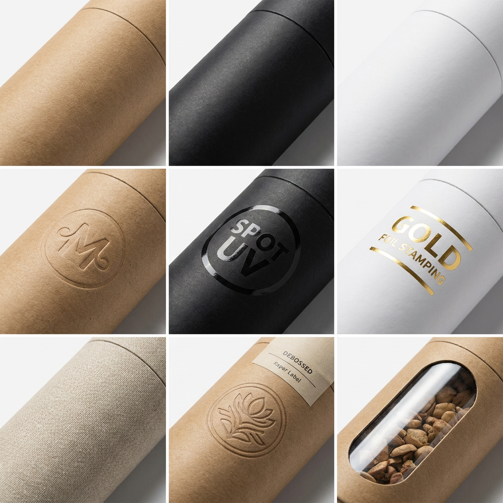 Customize Round Paper Tube High Quality Packaging Cruelty Free Cylinder Poster Paper Tube Packaging Tube Cosmetic Packaging