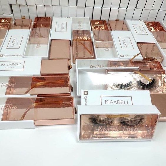 Free Design Eyelash Box Custom Private Label Faux Lash Packaging Box Luxury Empty False Eyelash Boxes