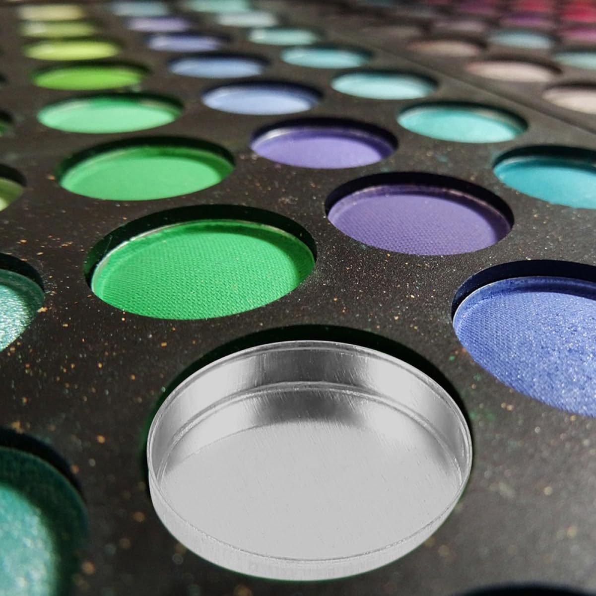 Large Flat Bottom Cosmetic Eyeshadow Blush Lipstick Powder Cake Box Split Aluminum Plate Bagged Packaging