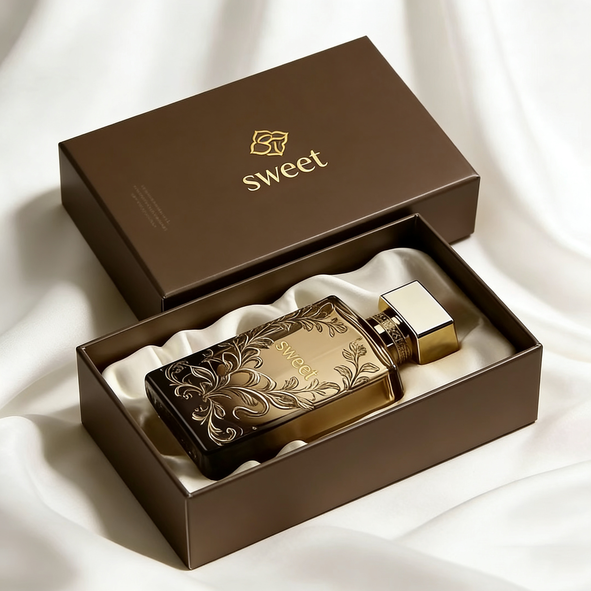 Hot Selling Premium Perfume Bottle 100ml Gradient Glass Perfume Bottle 30ml 50ml Square Empty Perfume Bottle With Box Packaging