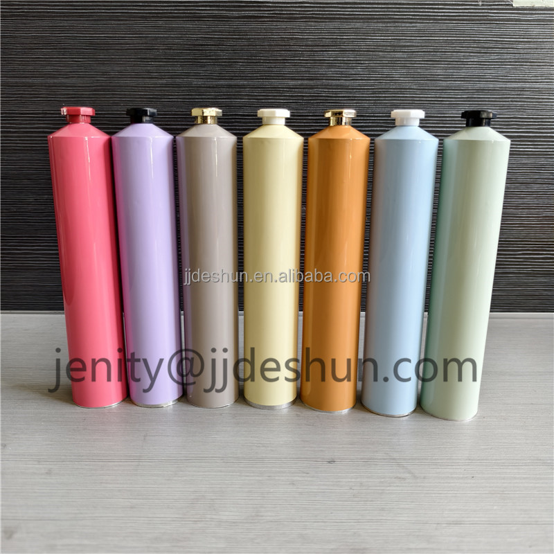Pure 99.75% 100ml Aluminum Tubes with Silk Print Shoulder Recycled Screw Cap for Cosmetics for Lotions and Eye Creams
