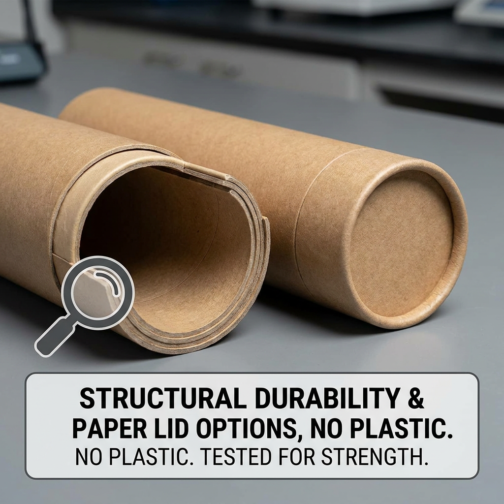 Customize Round Paper Tube High Quality Packaging Cruelty Free Cylinder Poster Paper Tube Packaging Tube Cosmetic Packaging