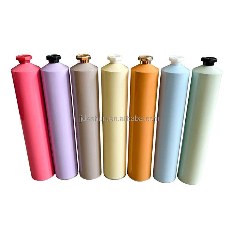 Pure 99.75% 100ml Aluminum Tubes with Silk Print Shoulder Recycled Screw Cap for Cosmetics for Lotions and Eye Creams