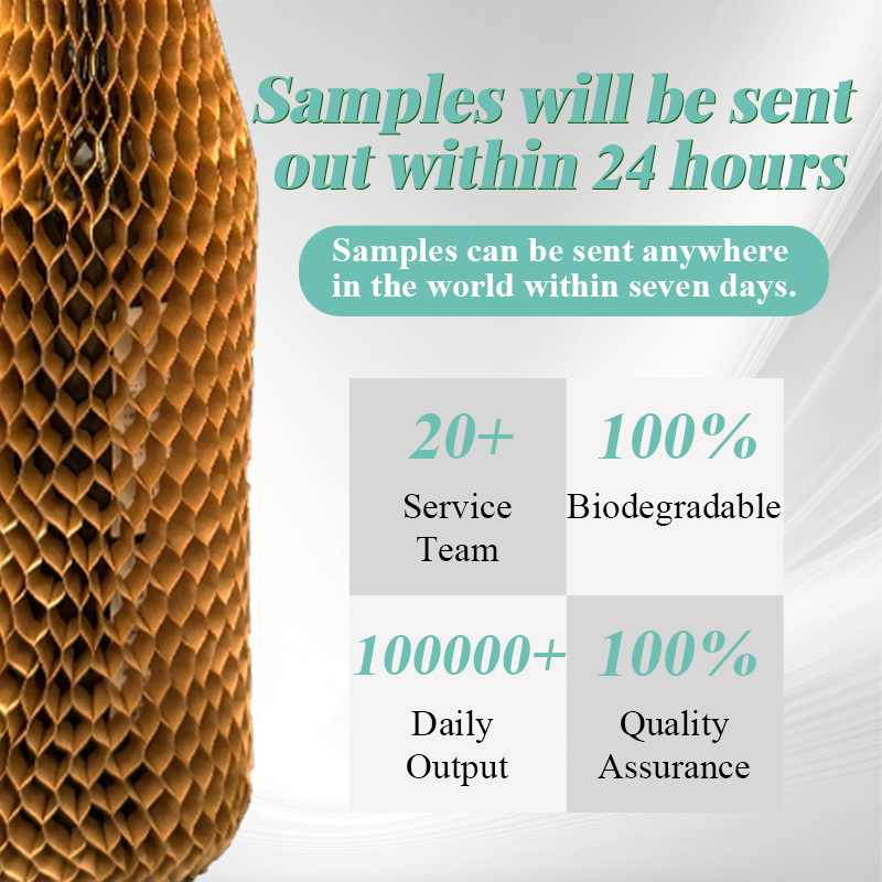 Honeycomb Paper Sleeve For Bottle And Fragile Product Protection, Kraft Paper Cushion Wrap