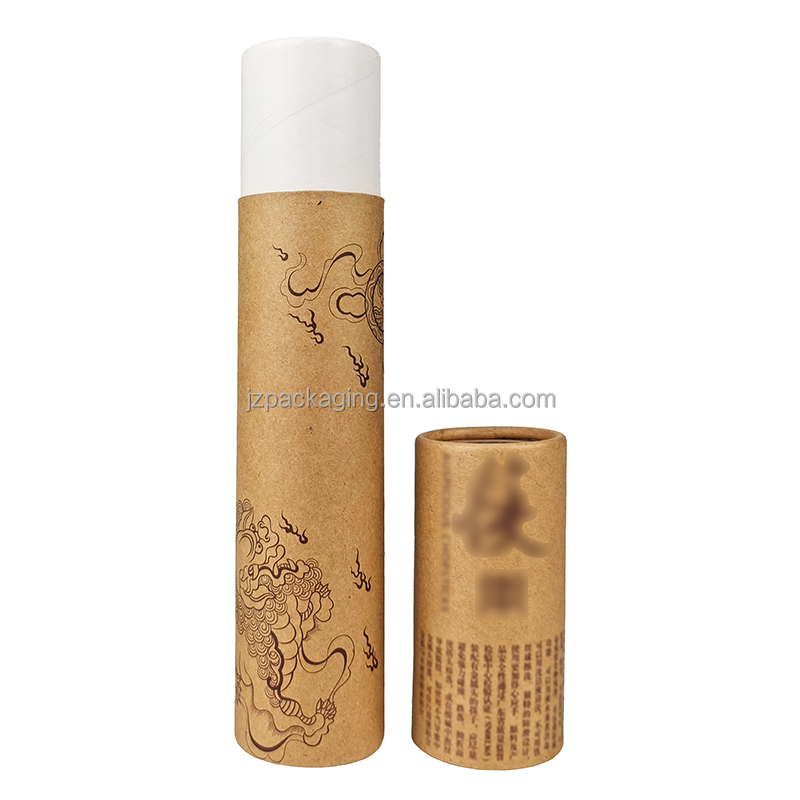 Wholesale Eco Friendly Kraft Paper Tube Boxes Customized Packaging Solutions Kraft Tube Packaging Boxes Custom Printed