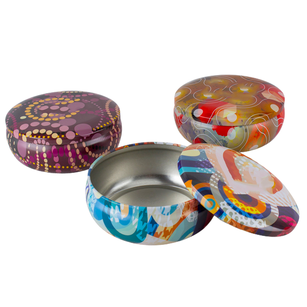 2026 New Design High Quality Tinplate Metal Tin Custom Cosmetic Jars With Lids Metal Aluminum Cosmetic Container