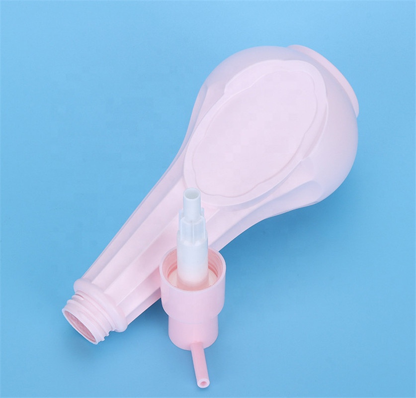Custom Pink 500ML/800ML PE+PP Pump Spray Shampoo Bottle Empty Cosmetic Packaging for Skin Care Serum and Lotion