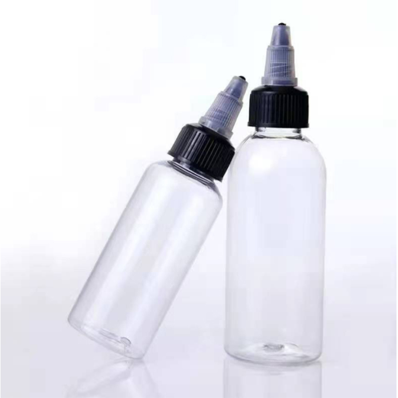60ml Round Plastic Bottle Pump Shampoo Perfume Lotion Cream Surface Handling Screen Printing Dropper Sealing Box Packing