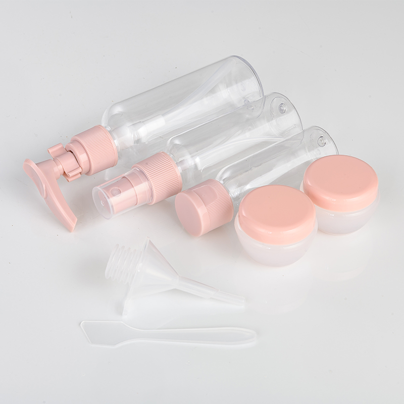 Tsa Approved Plastic Product Cosmetic Packaging Box Ready-to-Go Travel Set 30ml 40ml Travel Size Bottles for Toner Perfume Shampoo Face Wash on-The-Go Packaging