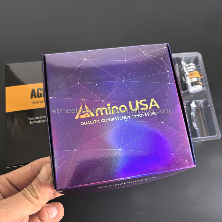Label 14 - Printed Popular Design Gh 2ml Vial Packaging Box Private Label 10iu Labels