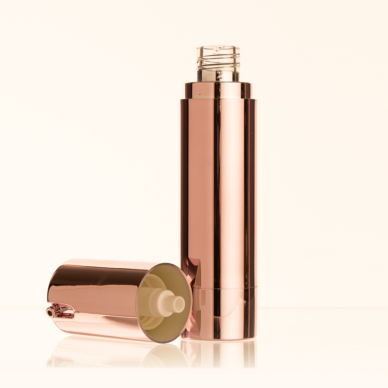 Factory Wholesale Luxury Rose Gold Airless Pump Bottles 10ml 15ml 20ml 30ml Cosmetic Skin Care Airless Cream Lotion Bottle