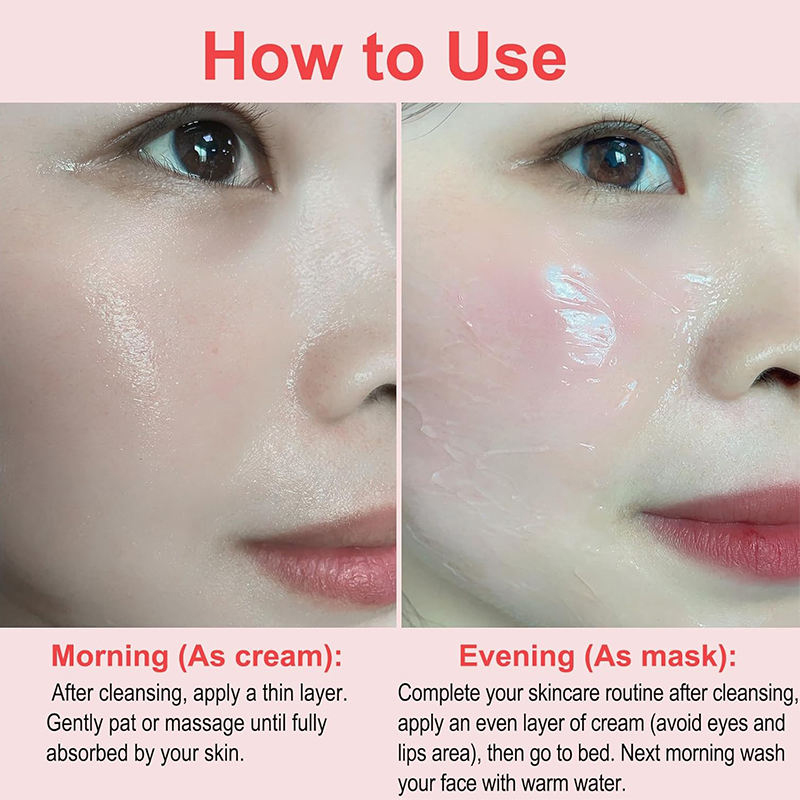 OEM Private Label Collagen Jelly Cream Firming Skin Pore Minimizing Deeply Nourishing Anti Aging Face Moisturizer Gel