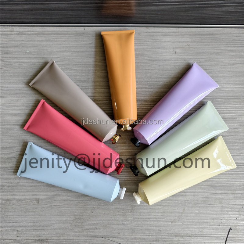 Pure 99.75% 100ml Aluminum Tubes with Silk Print Shoulder Recycled Screw Cap for Cosmetics for Lotions and Eye Creams