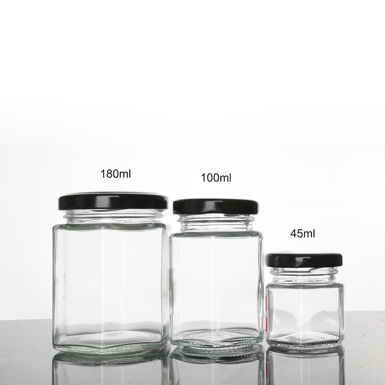 Wholesale Round Jam Jar Food Packaging Bottle with Lid sealed Glass Jar 500g1000g