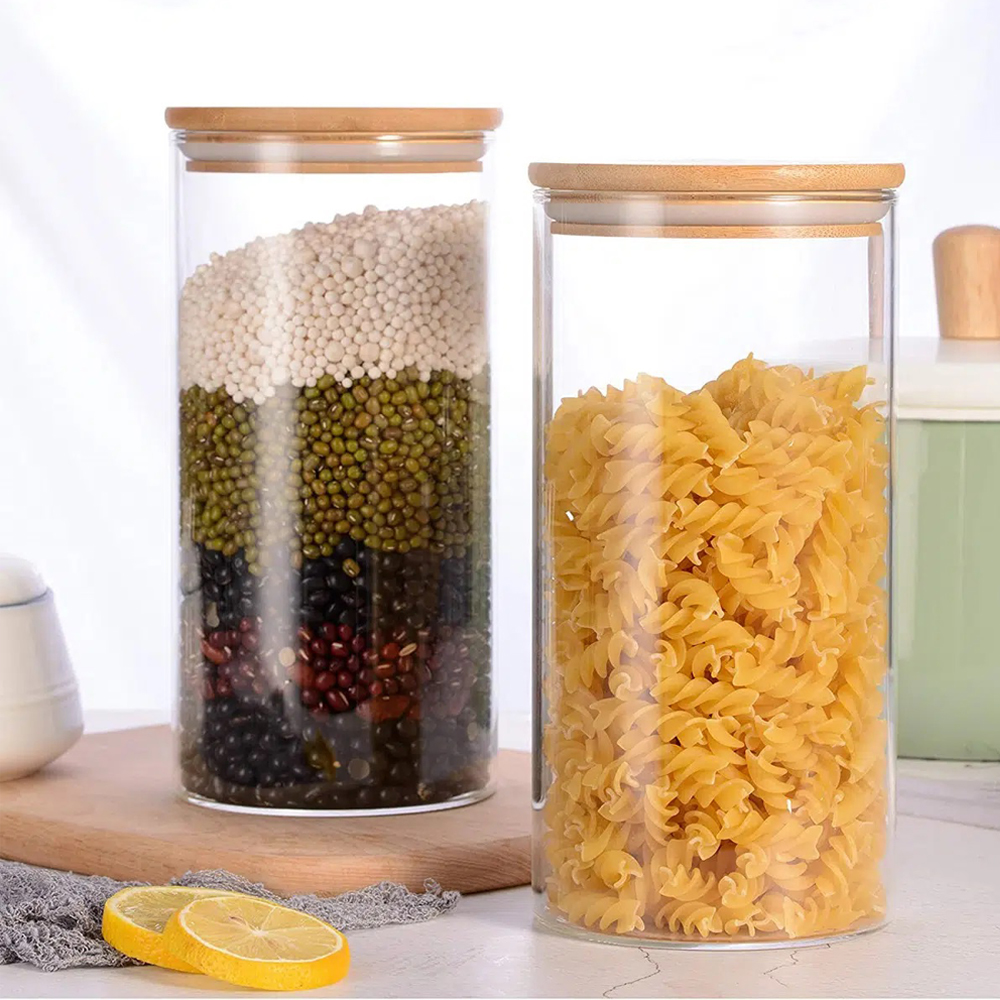 1oz 2oz 3oz 4oz 10oz 18oz Glass Jar with Lid for Flower Packaging Bottle Transparent Round Square Food Spicy