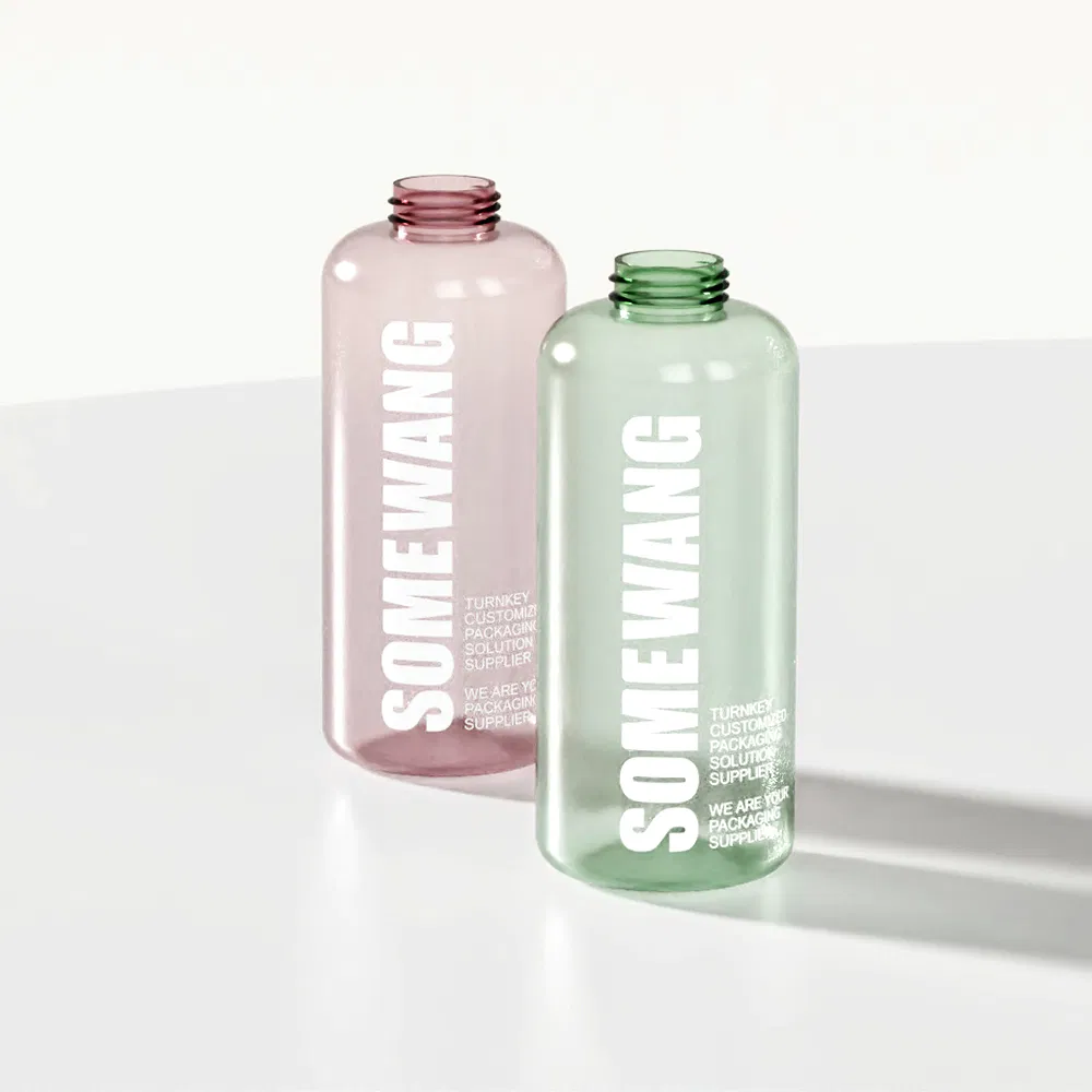 Hot Selling Transparent Pet Body Lotion Bottle 500ml Plastic Personal Care Cosmetic Packaging