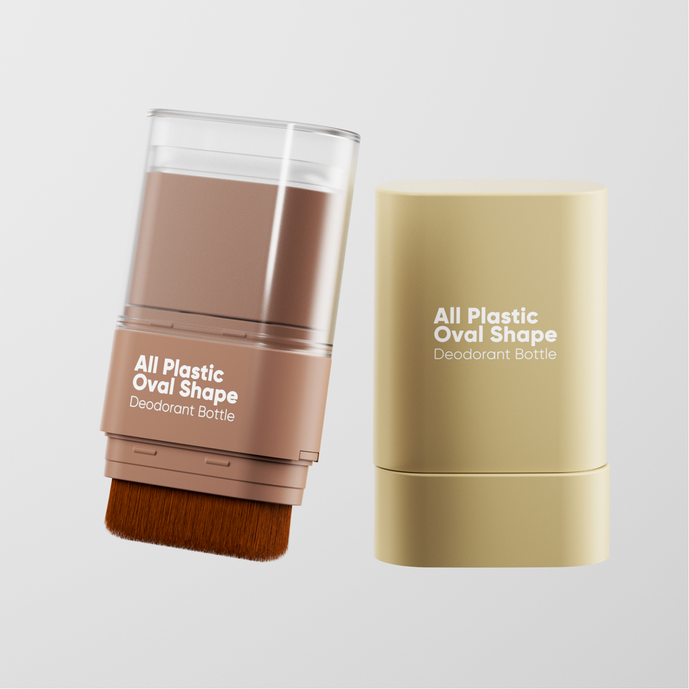 Rotating Deodorant Stick PP 10g 15g 20g Plastic Container Transparent Twist Sunscreen Stick Glue Packaging