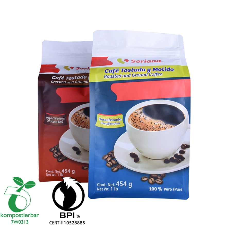 Wholesale Gravure Printing Eco Friendly Sustainable Compostable Coffee Bean Packaging