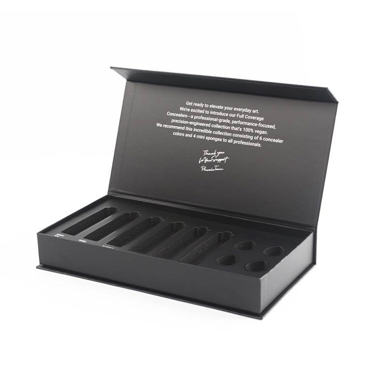 Custom Luxury Magnetic Cardboard Perfume Makeup Cosmetic Boxes-Premium Eco-Friendly Recycled Paper Packaging Embossing Sponge