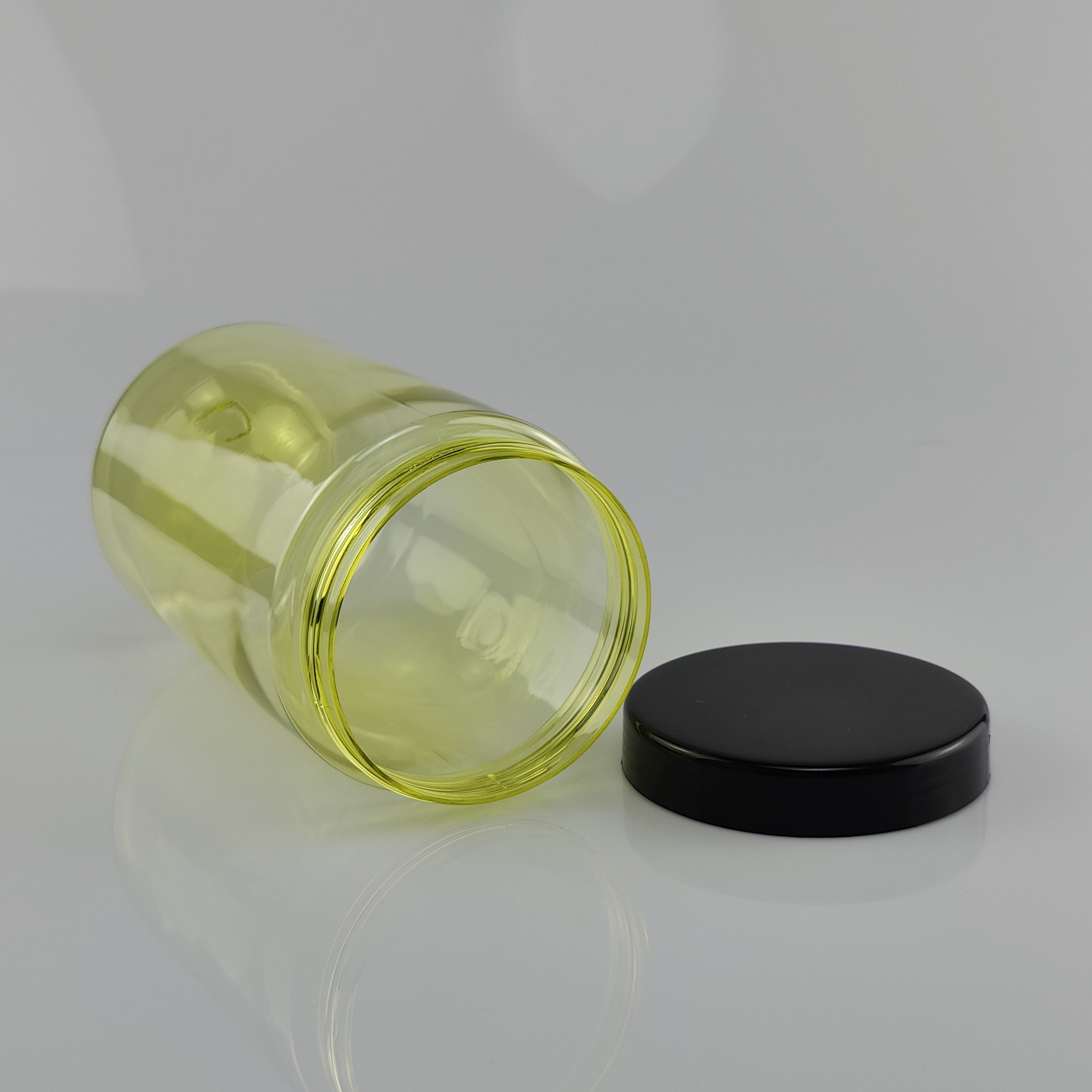 BPA Free Food Grade Eco-Friendly Clear Plastic Jar Empty Tablets Pills Packaging Container with Customized Capacity