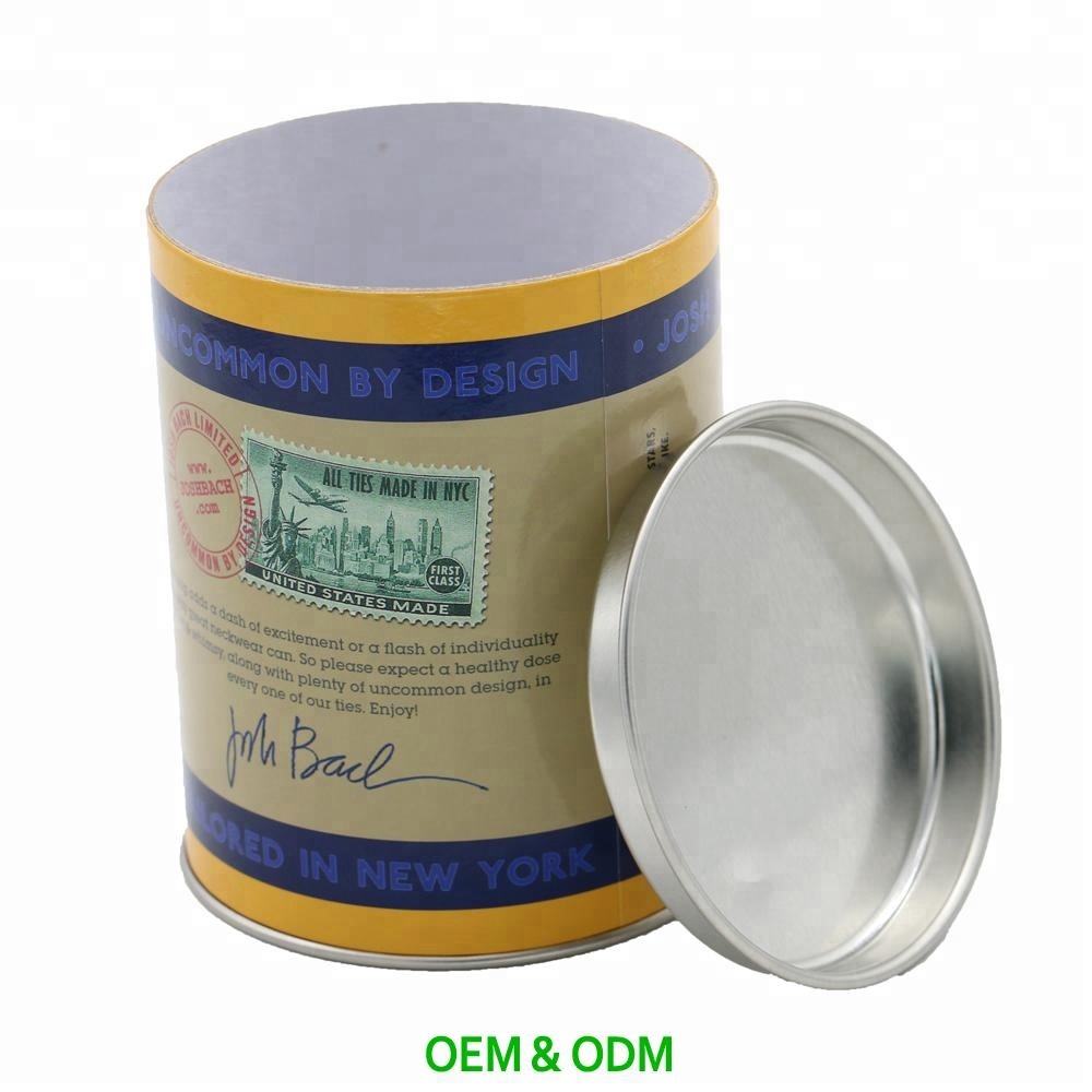Customized Food Grade Cardboard Packaging Round Kraft Paper Tube Box with Creative Design